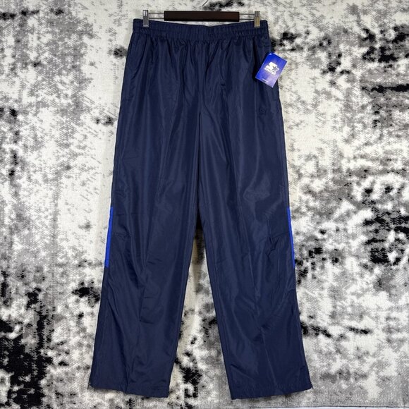 Starter Pants Mens Size Medium Navy‎ Blue Straight Stretch Track Pants - Picture 1 of 16